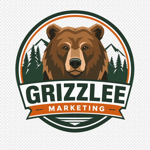 Grizzlee Marketing grizzly bear logo